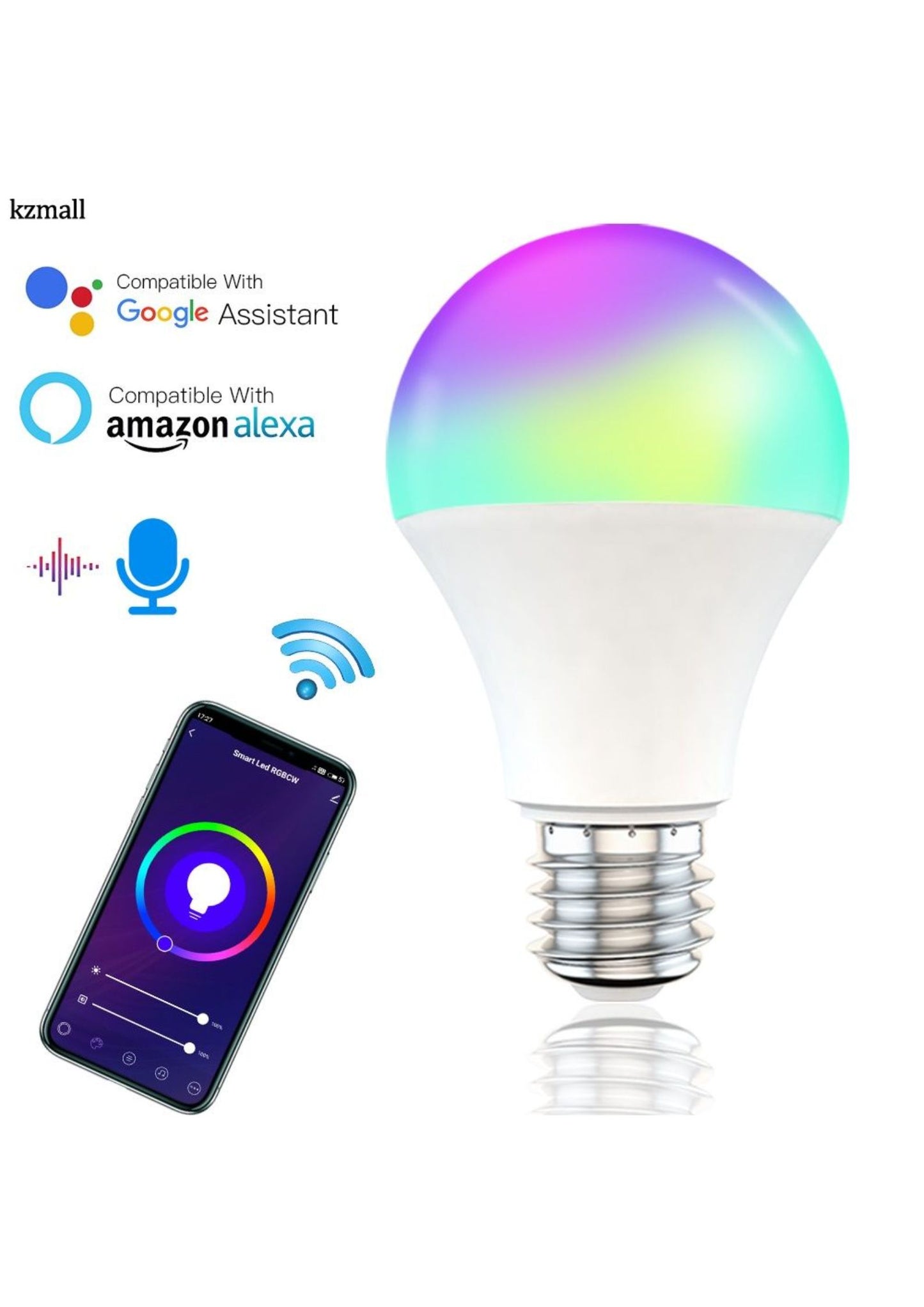 Bombillo Inteligente Multicolor RGB WIFI